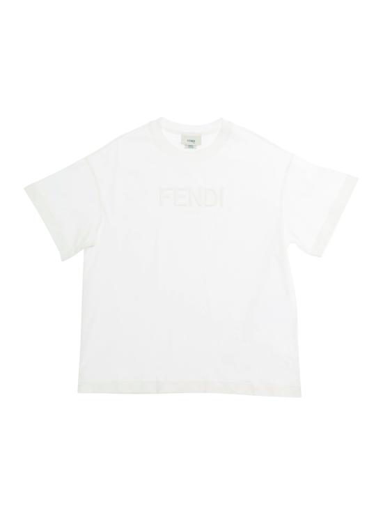 26SS [키즈] 펜디 티셔츠 JUI201 7AJF0TU9 Gesso