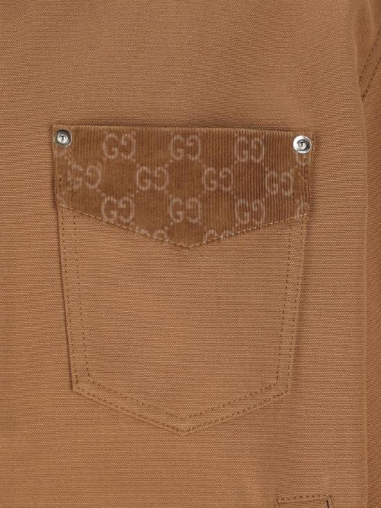 26SS 구찌 수트 자켓 854304 ZAUJI2630 CANVAS CAMEL - GUCCI