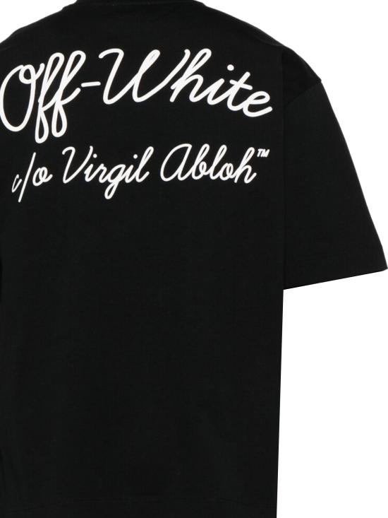 26SS 오프화이트 반팔 티셔츠 44MAA120C9J00D1 001 Black - OFF WHITE