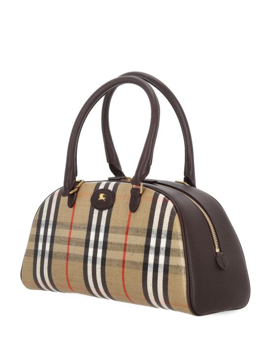 26SS 버버리 패치 체크 토트백 8117522 X Sand - BURBERRY