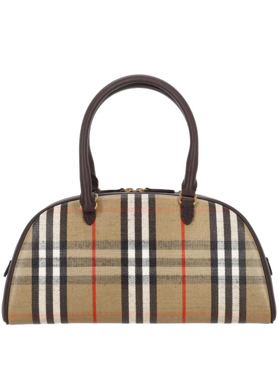 26SS 버버리 패치 체크 토트백 8117522 X Sand - BURBERRY