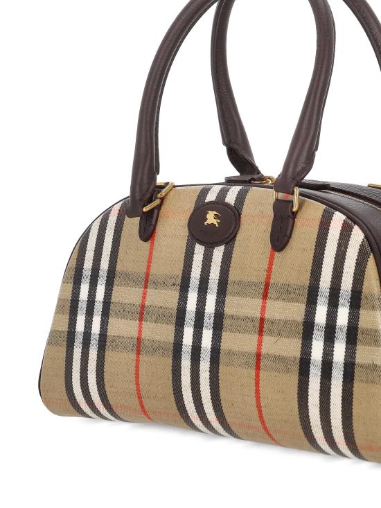 26SS 버버리 패치 체크 토트백 8117522 X Sand - BURBERRY