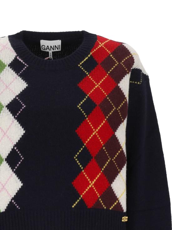 26SS 가니 스웨터 A1070101 683 Blue - GANNI