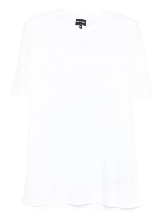 26SS 조르지오 아르마니 반팔 티셔츠 3HSM72 SJTKZU0002 Optical white