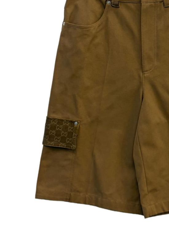 26SS 구찌 스트레이트 팬츠 851721 ZAUJI2630 CANVAS CAMEL - GUCCI