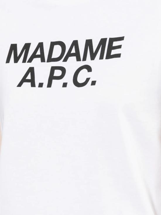 26SS 아페쎄 반팔 티셔츠 COHBW F26559 AAB WHITE DOM - A.P.C.