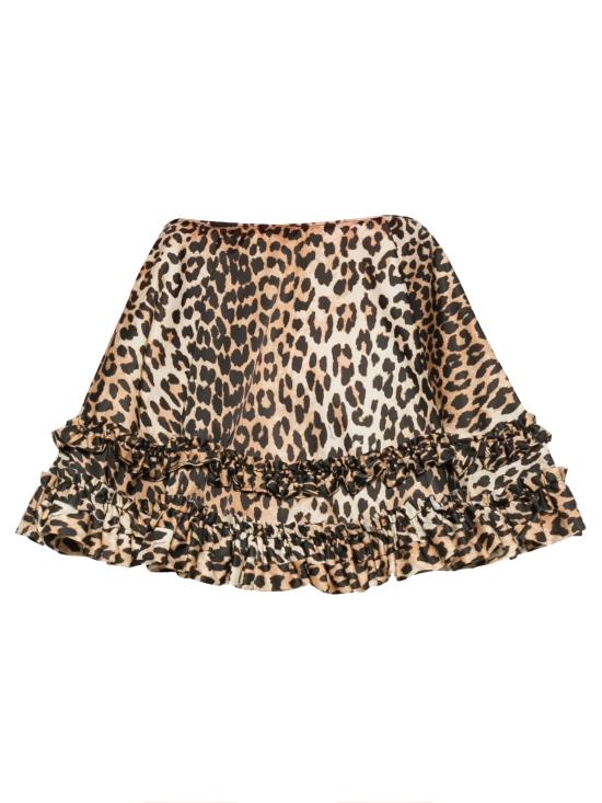 26SS 가니 미디 스커트 A1090087 859 Almond milk - GANNI