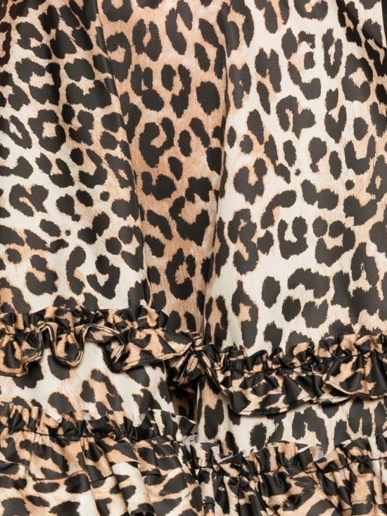 26SS 가니 미디 스커트 A1090087 859 Almond milk - GANNI