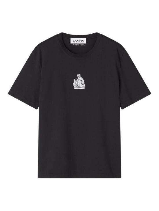 26SS 랑방 반팔 티셔츠 RMTS0012 J312P2610 Black