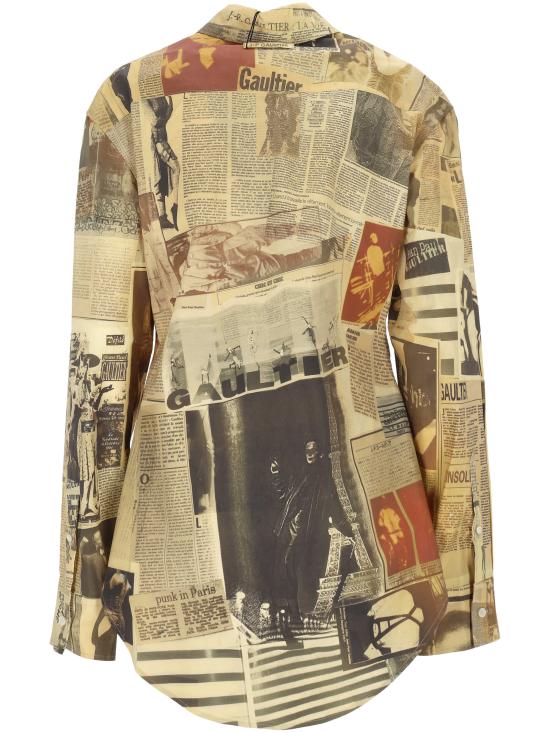 26SS 장 폴 고티에 셔츠 26 01 W ST048 C071030830 ECRU LIGHTGREY RED - JEAN PAUL GAULTIER