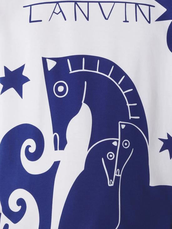 26SS 랑방 반팔 티셔츠 RMTS0016 J314P2601 Optic white - LANVIN