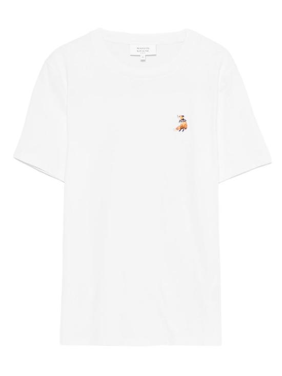 26SS 메종키츠네 드리밍 폭스 레귤러 티셔츠 QW00109KJ7026 P100 White