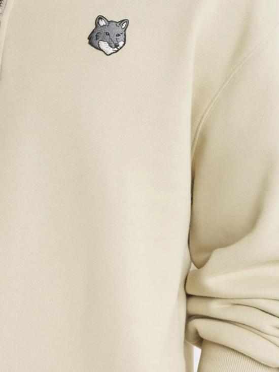 26SS 메종키츠네 폭스 헤드 컴포트 하프 집 스웨트셔츠 PM00305KM0341 0450 TEA LEAF - MAISON KITSUNE