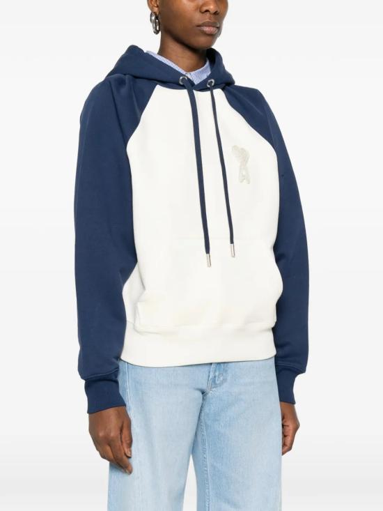 26SS 아미 파리스 아미 드 쾨흐 후드티 USW782 747A027 White - AMI