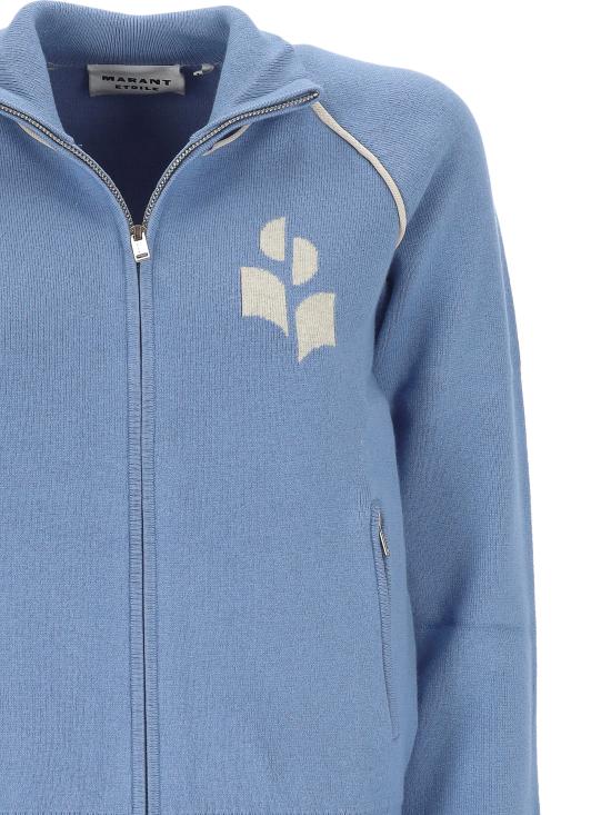 26SS 이자벨마랑에뚜왈 스웨터 CA0166FA D1L11EDLLY DUSKY BLUE LIGHT GREY - ISABEL MARANT ETOILE