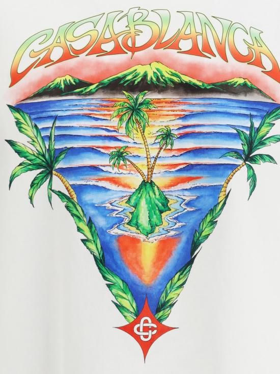 26SS 카사블랑카 반팔 티셔츠 MSP26JTS001 19 Fa01 - CASABLANCA