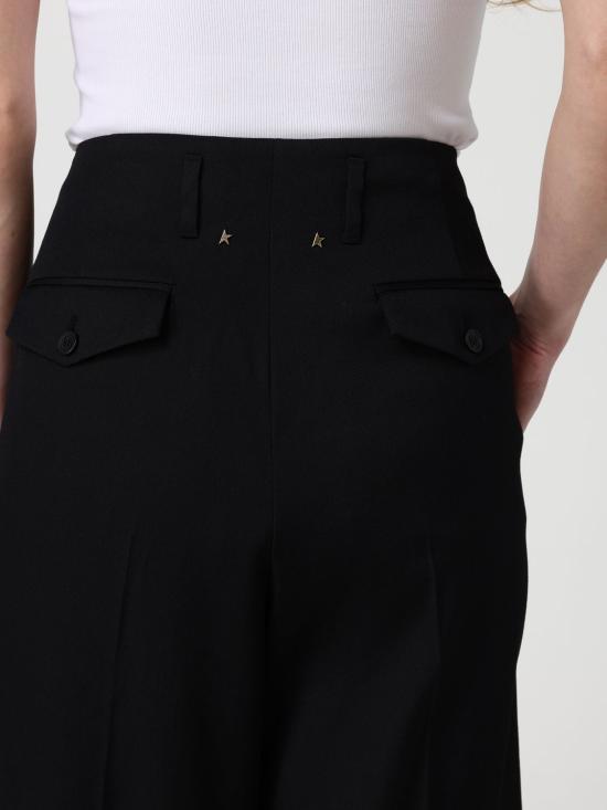 26SS 골든구스 스트레이트 팬츠 GWP01203P001546 90100 Black - GOLDEN GOOSE