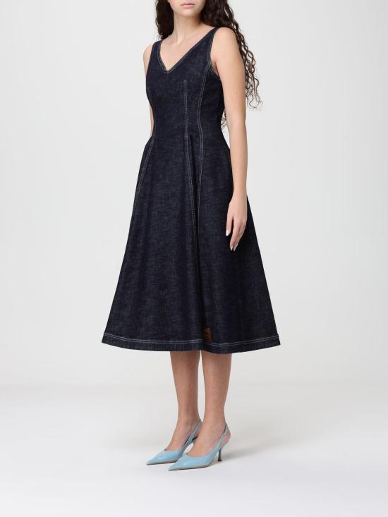 26SS 마르니 롱 원피스 ABJD1521S2USCY65 WSB99 Denim - MARNI