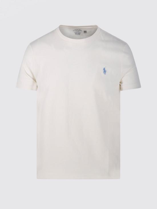 26SS 폴로 랄프로렌 포니로고 자수 반팔 티셔츠 710671438 524 Cream - POLO RALPH LAUREN