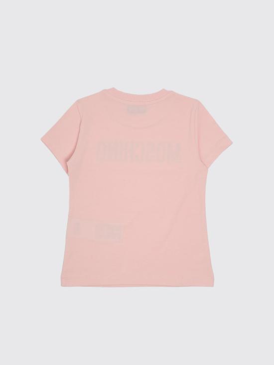 26SS [키즈] 모스키노 티셔츠 HUM05ULBA10 50209 Pink - MOSCHINO