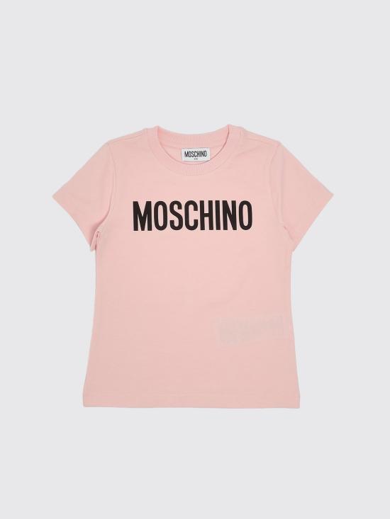 26SS [키즈] 모스키노 티셔츠 HUM05ULBA10 50209 Pink