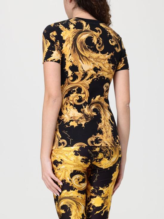 26SS 베르사체 반팔 티셔츠 80HAH608JS553 G89 Black - VERSACE