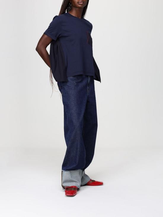 26SS 마르니 반팔 티셔츠 THJE0378QSUTC446 00B99 Blue - MARNI