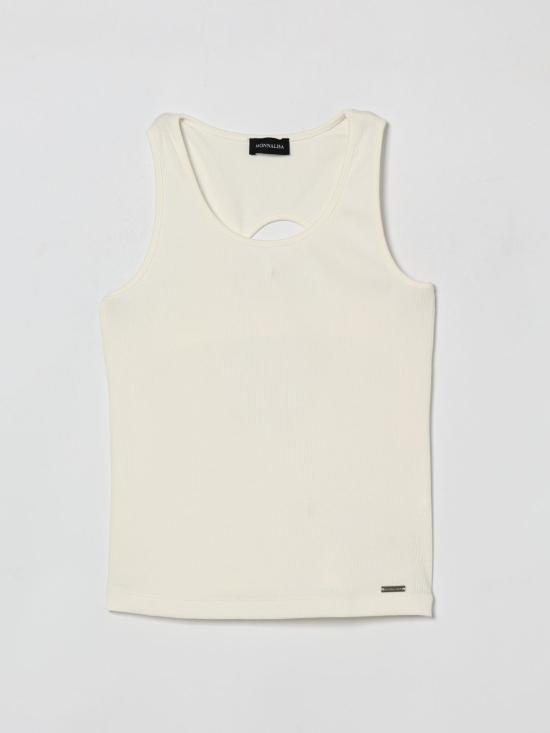 26SS [키즈] 모나리자 티셔츠 49G6007041 0001 Yellow Cream