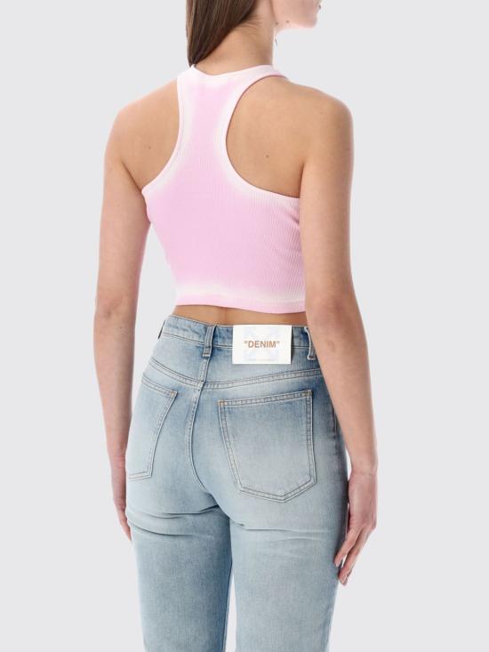 26SS 오프화이트 민소매 티셔츠 OWAD086S26JER001 3C01 Pink - OFF WHITE