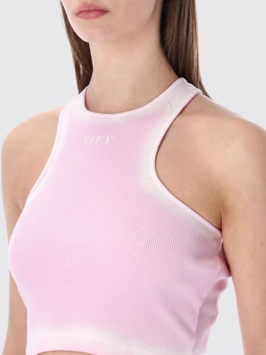 26SS 오프화이트 민소매 티셔츠 OWAD086S26JER001 3C01 Pink - OFF WHITE