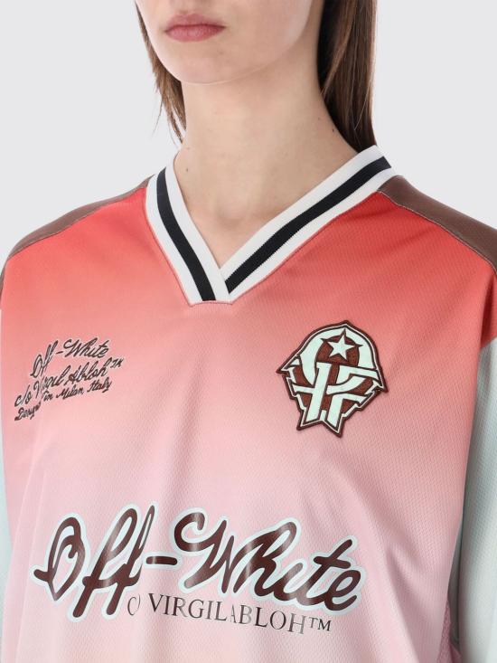 26SS 오프화이트 반팔 티셔츠 OWAA13JS26JER001 3C10 Pink - OFF WHITE