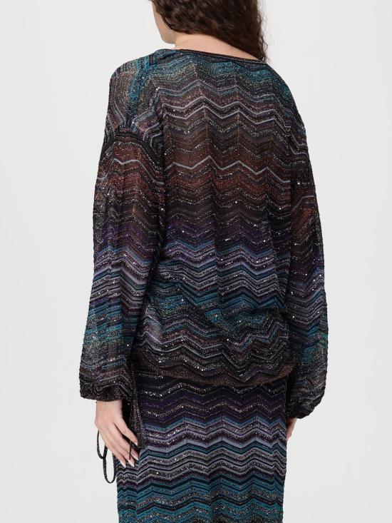 26SS 미소니 스웨터 DS26SK0TBK01H9 SM9ZT Blue - MISSONI