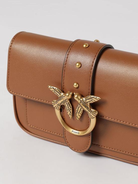 26SS 핑코 토트백 100061A0F1 L17Q Brown - PINKO