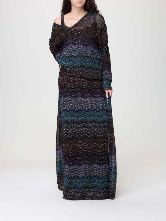 26SS 미소니 민소매 티셔츠 DS26SJ0FBK01H9 SM9ZT Blue - MISSONI