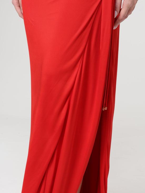 26SS 엘리자베타프랜치 롱 스커트 GO16661E2 H85 Red - ELISABETTA FRANCHI