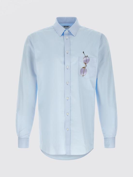 26SS 모스키노 긴팔 셔츠 02290235 1293 Blue - MOSCHINO