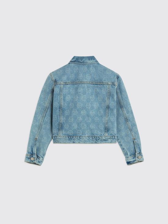 26SS [키즈] 필립 플레인 캐주얼 자켓 S6PHJGJK204 126 Denim - PHILIPP PLEIN