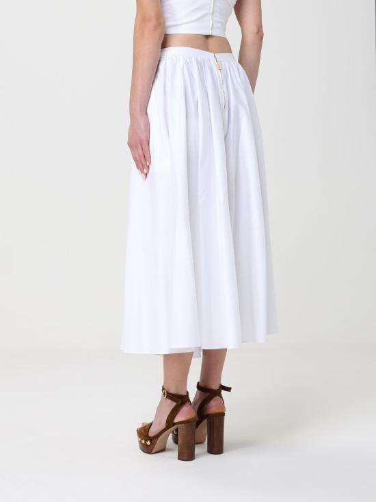 26SS 엘리자베타프랜치 미디 스커트 GO16061E2 100 White - ELISABETTA FRANCHI