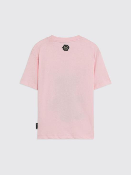26SS [키즈] 필립 플레인 티셔츠 S6PHJGTH211 042 Pink - PHILIPP PLEIN