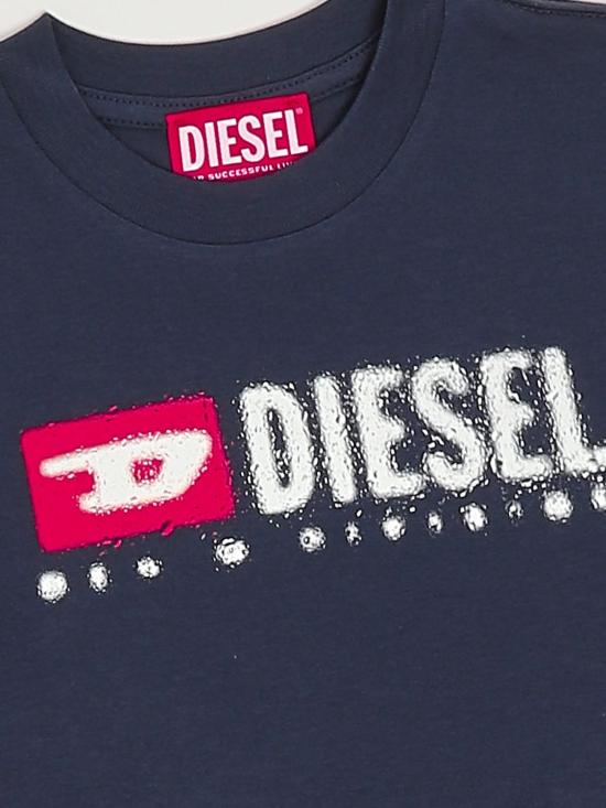 26SS [키즈] 디젤 티셔츠 J0247500YI9 K8AT Blue - DIESEL