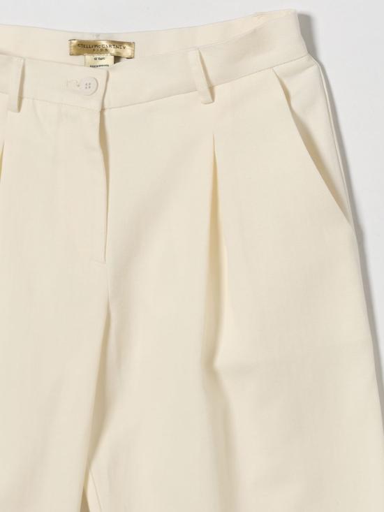 26SS [키즈] 스텔라 맥카트니 스트레이트 팬츠 TY6000Z3574 101MC Ivory - STELLA MCCARTNEY