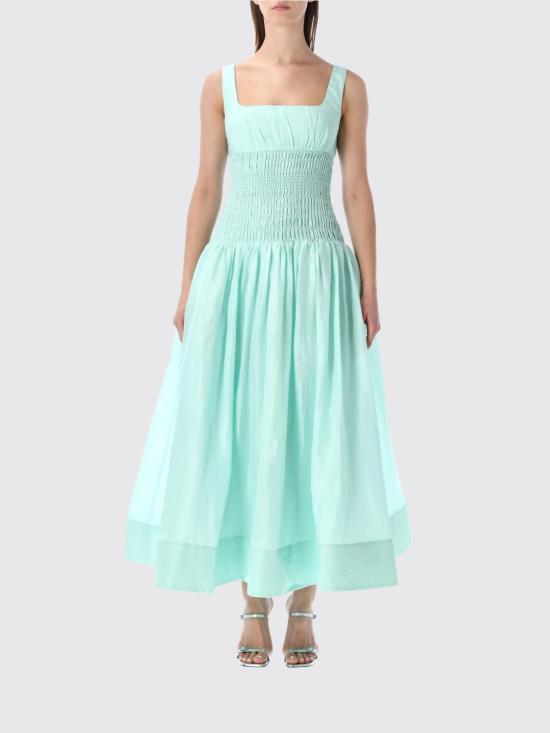 26SS 셀프 포트레이트 롱 원피스 RS26212MG Green