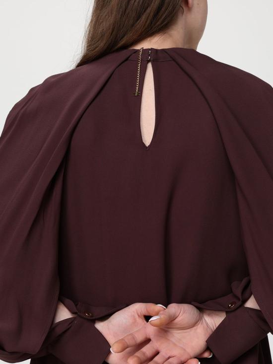 26SS 엘리자베타프랜치 블라우스 CA12961E2 644 Brown - ELISABETTA FRANCHI