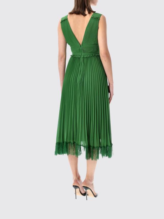 26SS 셀프 포트레이트 롱 원피스 RS26215MG Green - SELF PORTRAIT