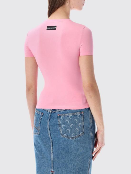 26SS 마린세르 반팔 티셔츠 WTT012ACJER0115 PK30 Pink - MARINE SERRE