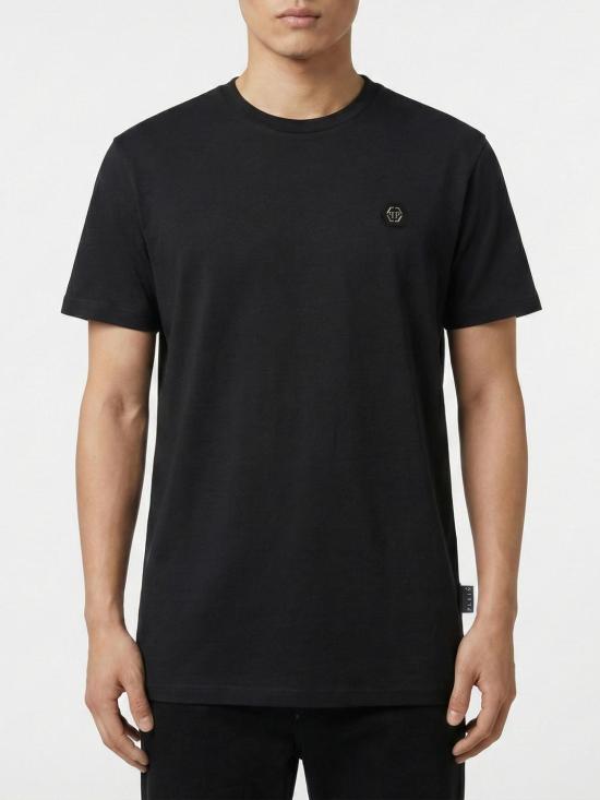 26SS 필립 플레인 반팔 티셔츠 AAECMTK8740PJY002N 02 Black