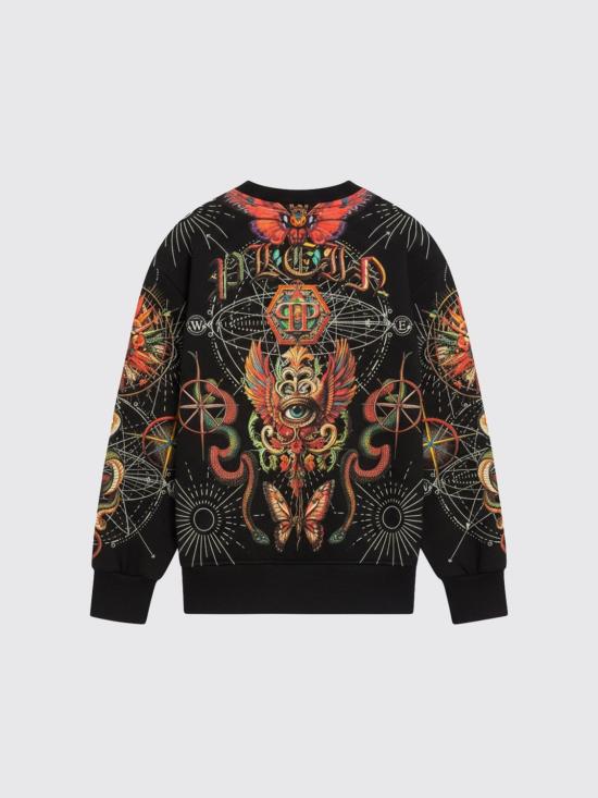 26SS [키즈] 필립 플레인 풀오버 S6PHJBSW032 110 Black - PHILIPP PLEIN