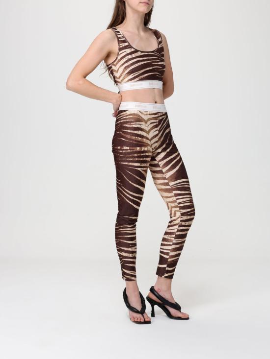 26SS 저스트까발리 트레이닝 티셔츠 80PAM204JS558 751 Brown - JUST CAVALLI