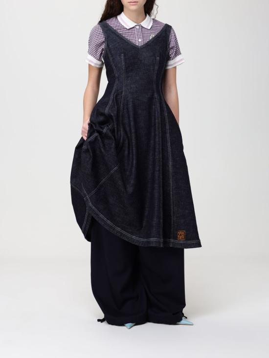 26SS 마르니 스트레이트 팬츠 PAMA0634A0UTW839 00B99 Blue - MARNI