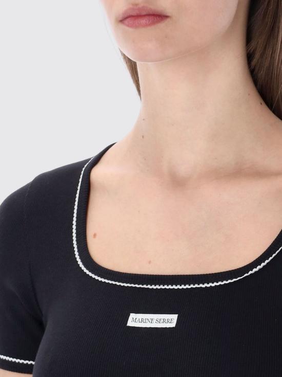 26SS 마린세르 반팔 티셔츠 WTT034ACJER0011 BK99 Black - MARINE SERRE